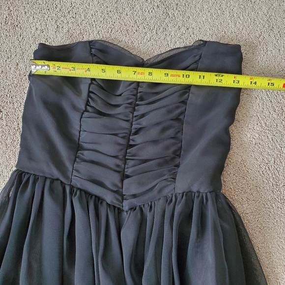 Vintage Peter Ellis Black Strapless Dress - Picture 4 of 10